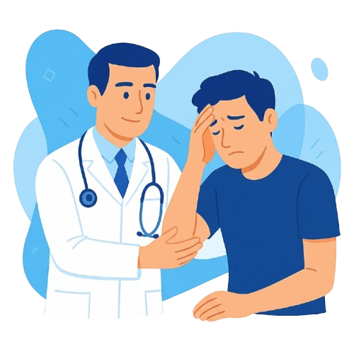 24/7 englanninkielistä lääketieteellistä hoitoa terveysongelmiin