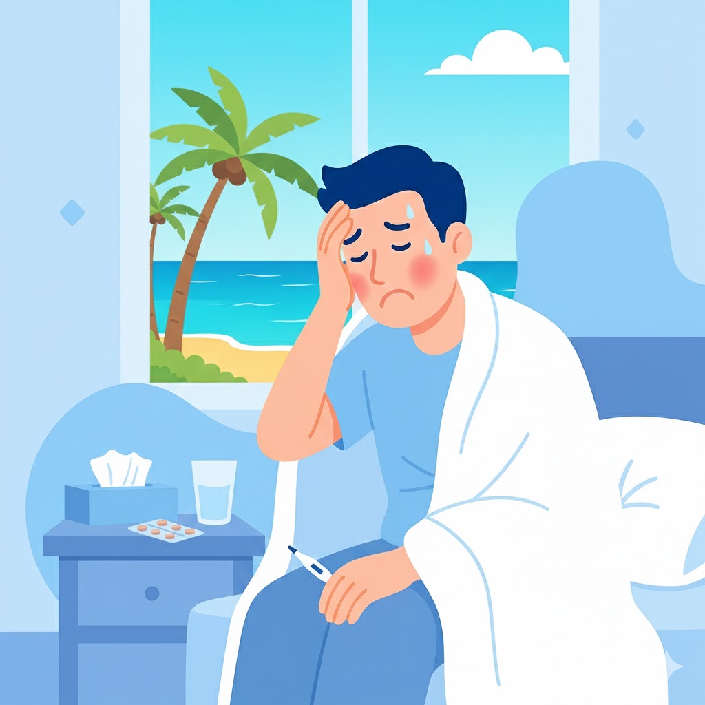 Engelsktalende læge Symptomer på influenza og feber