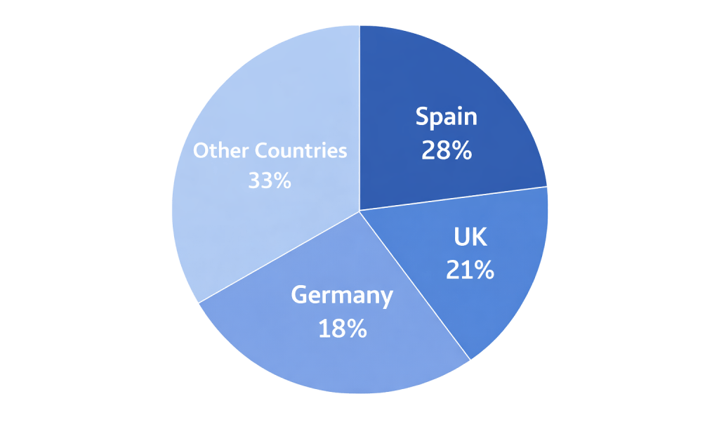 nacionalities of visitors in gran canaria